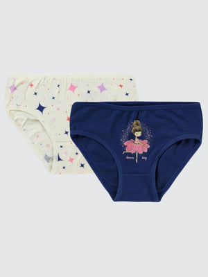 Civil Girls Princess 2-10 Yaş 2'li Külot Set