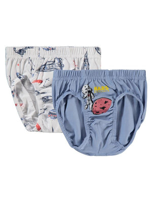 Civil Boys Space Mars 2-10 Yaş 2'li Külot Set