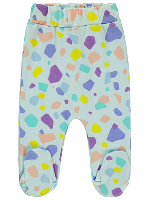 Civil Baby Renkli Parçalar Empirme Patikli 1-6 Ay Tek Alt Bebe - Yeşil