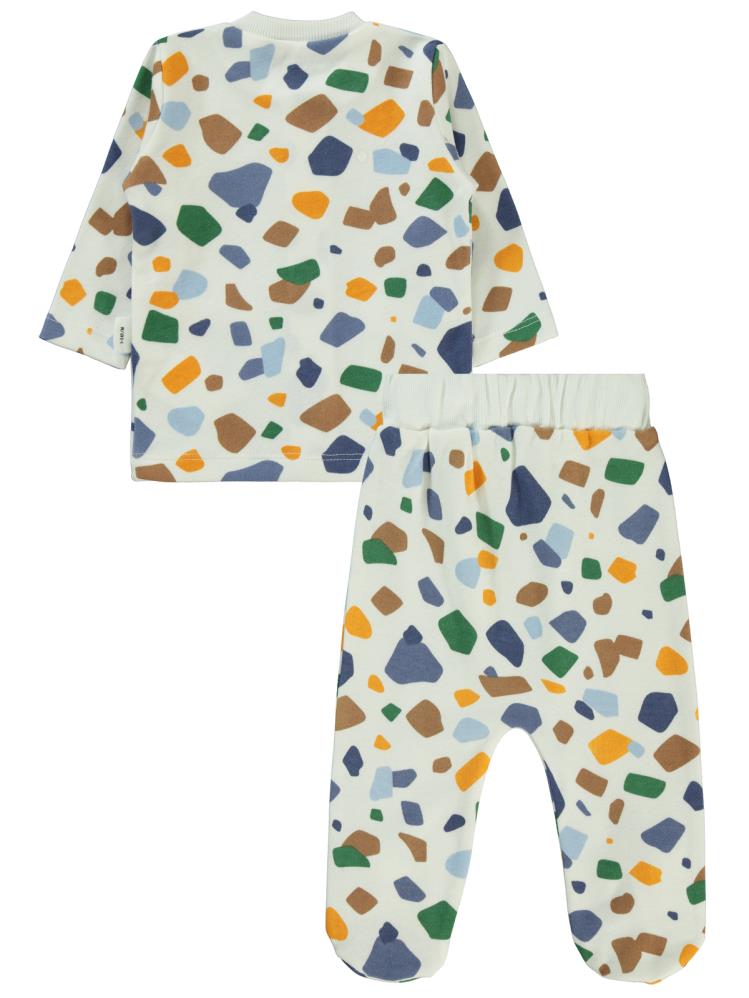 Civil Baby Have a Nice Day Empirme 1-6 Ay Pijama Takımı - Ekru