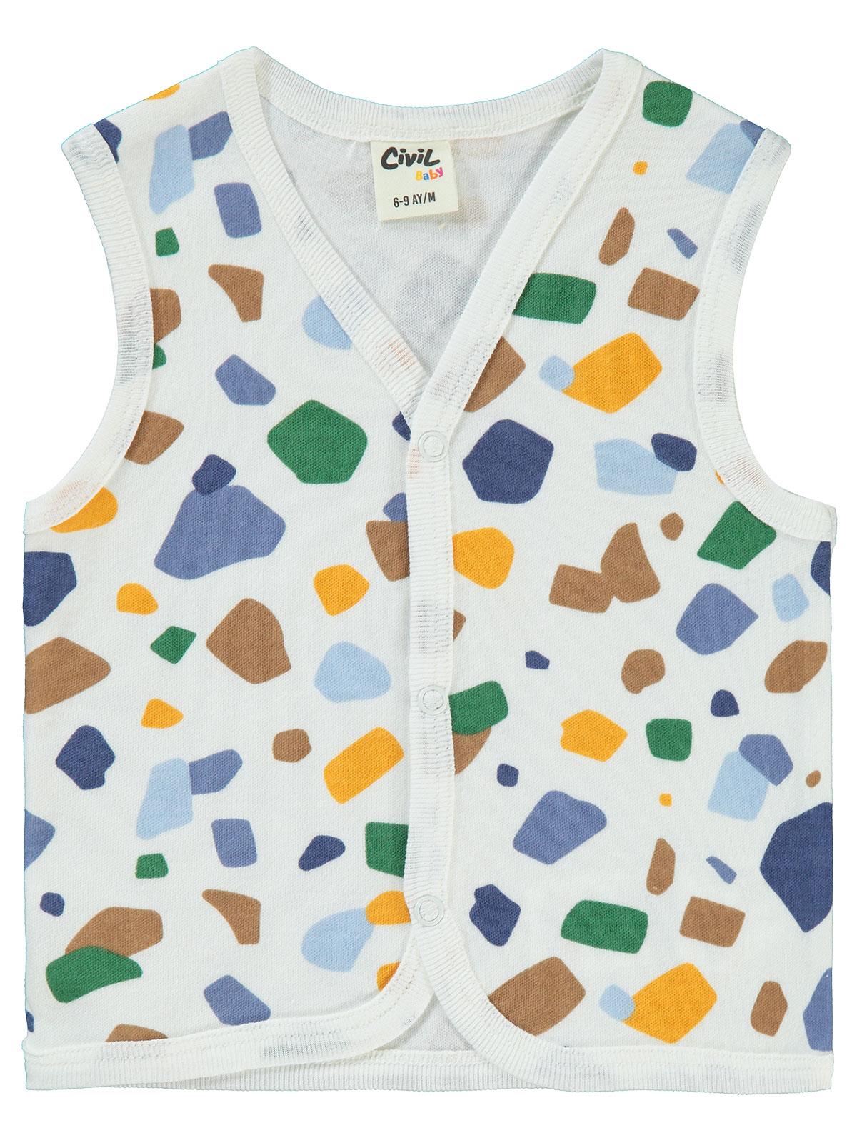 Civil Baby Erkek Bebek Yelek 6-18 Ay - Ekru
