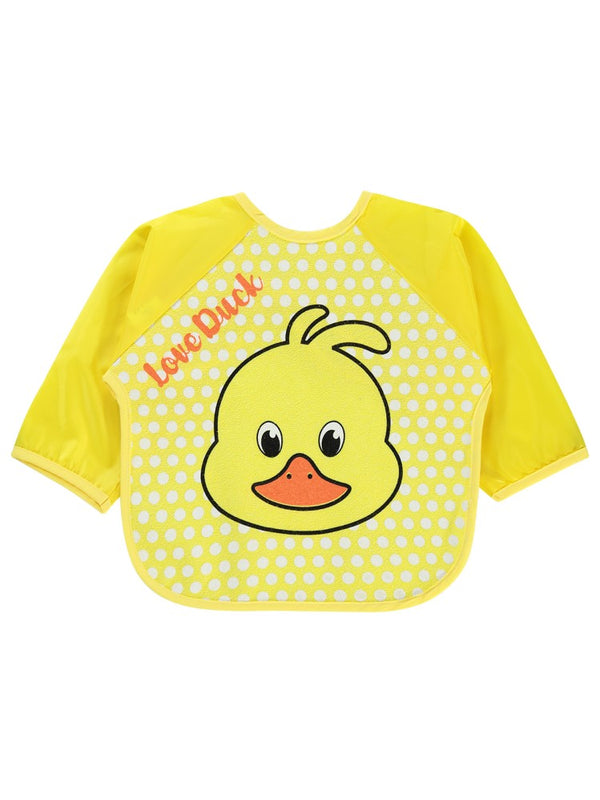 Civil Baby Ördek Baskılı Mama Önlüğü - Sarı