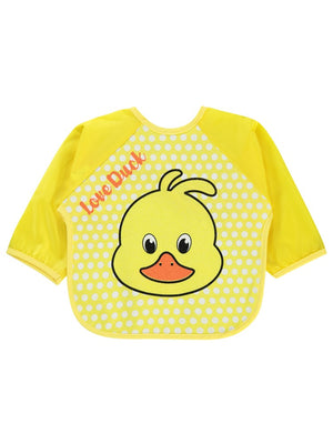 Civil Baby Ördek Baskılı Mama Önlüğü - Sarı