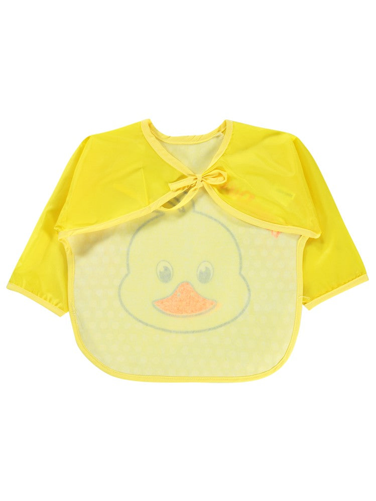 Civil Baby Ördek Baskılı Mama Önlüğü - Sarı