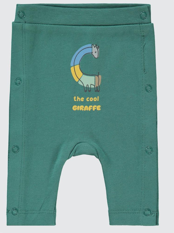 Civil Baby Zürafa Baskılı Prematüre Tek Alt Bebe - Yeşil