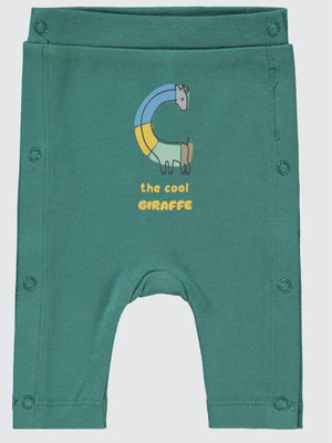 Civil Baby Zürafa Baskılı Prematüre Tek Alt Bebe - Yeşil