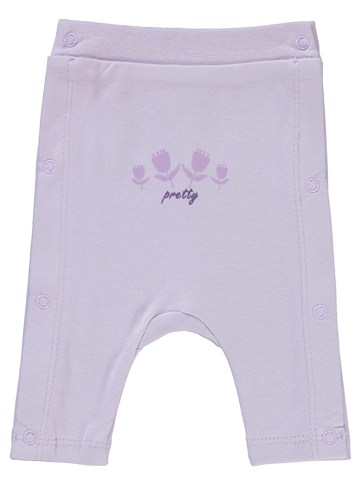 Civil Baby Lale Baskılı Prematüre Tek Alt Bebe - Lila