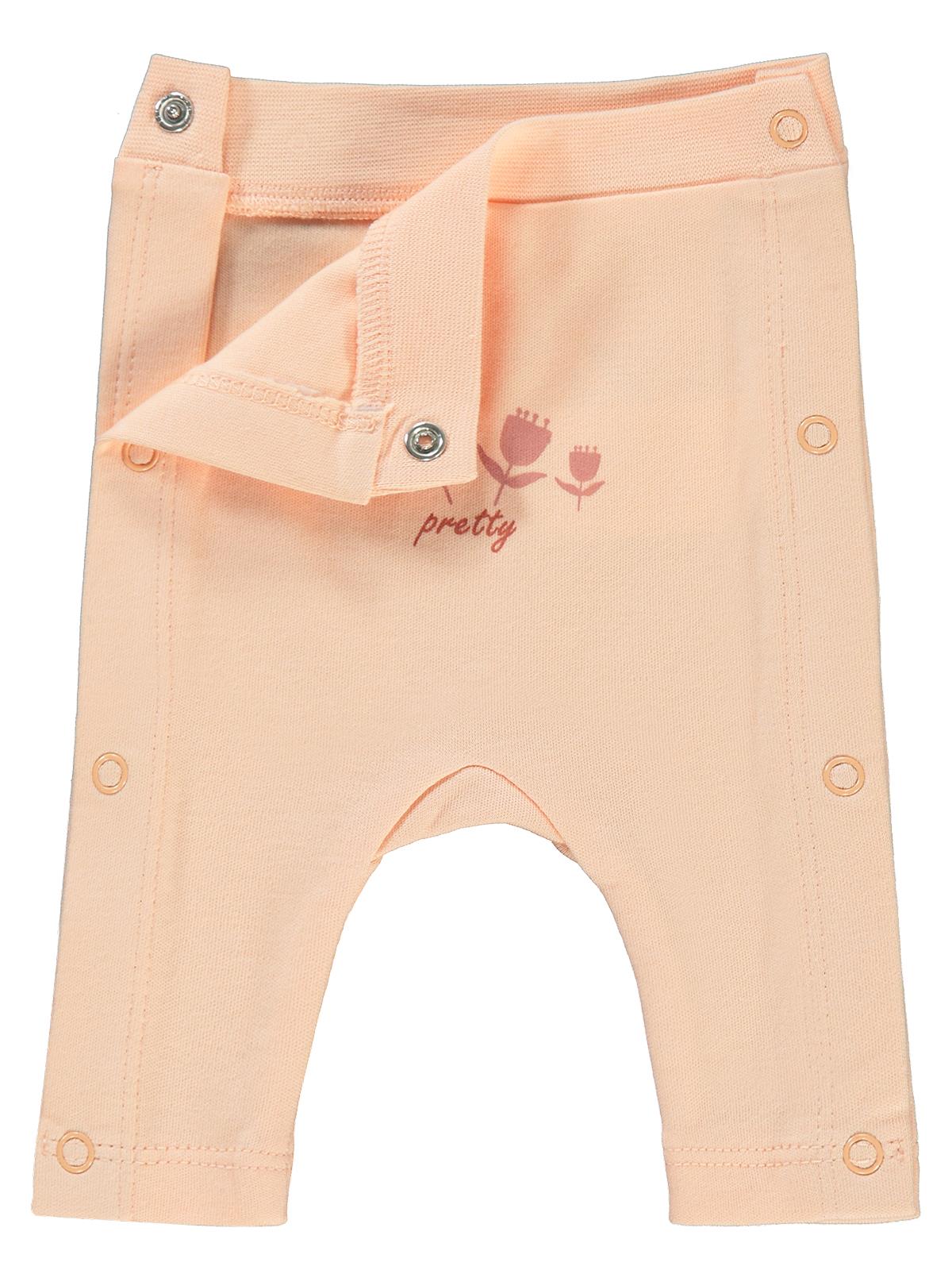 Civil Baby Lale Baskılı Prematüre Tek Alt Bebe - Turuncu