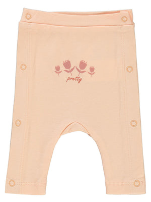 Civil Baby Lale Baskılı Prematüre Tek Alt Bebe - Turuncu