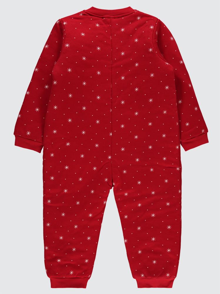 Civil Unisex Noktalı Yıldız Empirme 6-9 Yaş Uyku Tulumu - Kırmızı