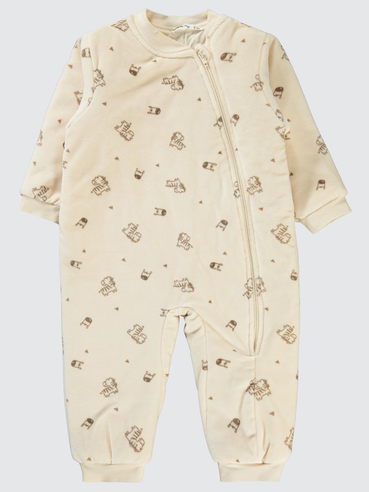 Civil Boys Zebralar Empirme 2-5 Yaş Uyku Tulumu - Kahverengi