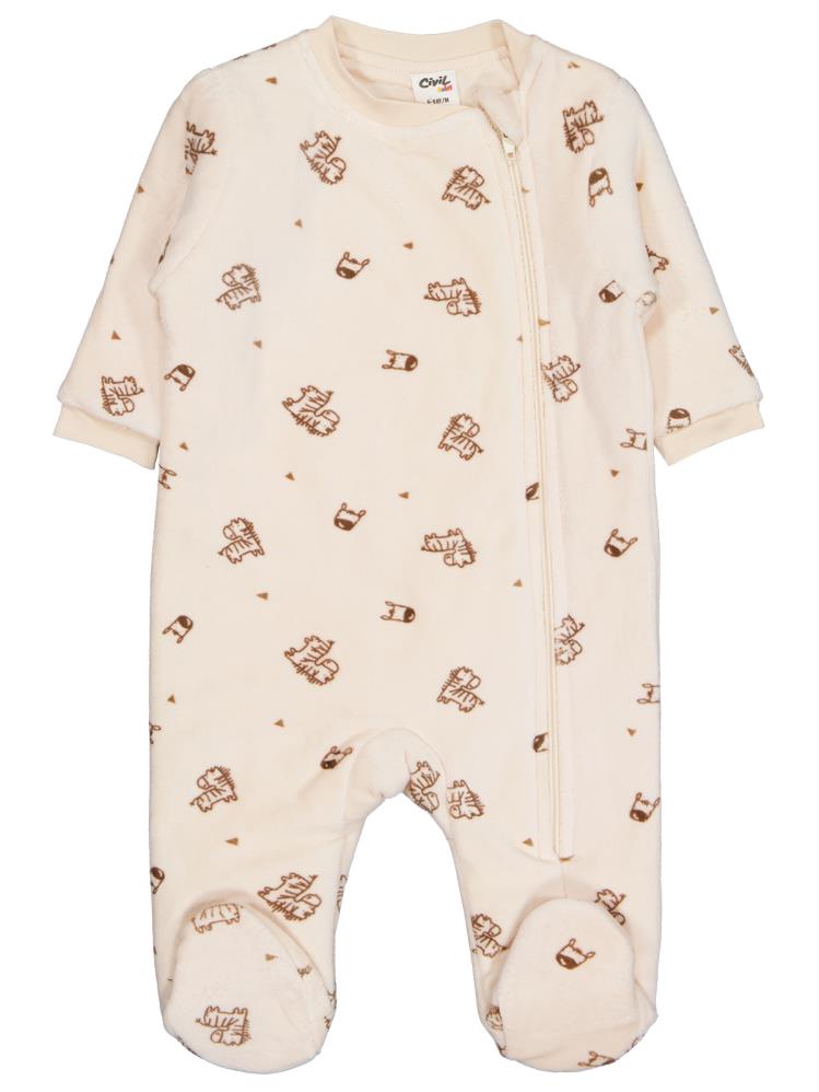 Civil Baby Zebralar Empirme 6-9 Ay Uyku Tulumu - Kahverengi