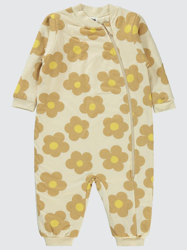 Civil Baby Big Daisy Empirme 12-18 Ay Uyku Tulumu - Bej