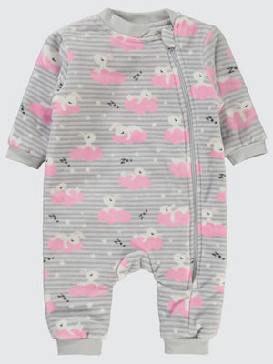 Civil Baby Uykucu Tavşan Empirme 6-9 Ay Uyku Tulumu - Gri