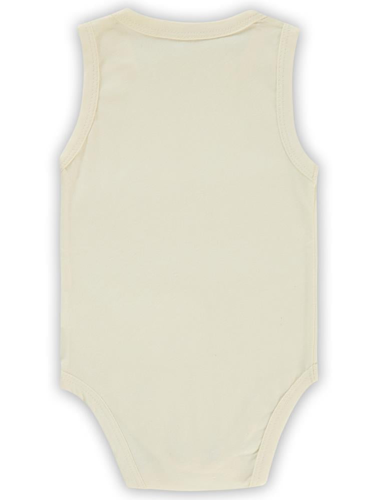 Civil Baby Basic Düz 1-18 Ay Çıtçıtlı Badi - Ekru