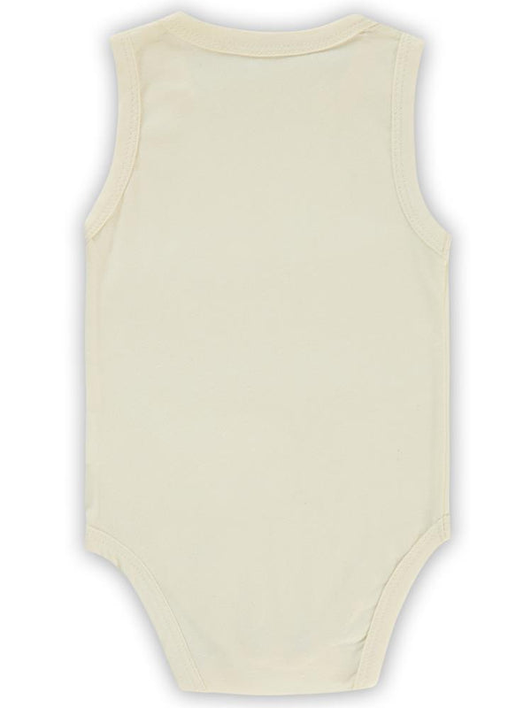 Civil Baby Basic Düz 1-18 Ay Çıtçıtlı Badi - Ekru