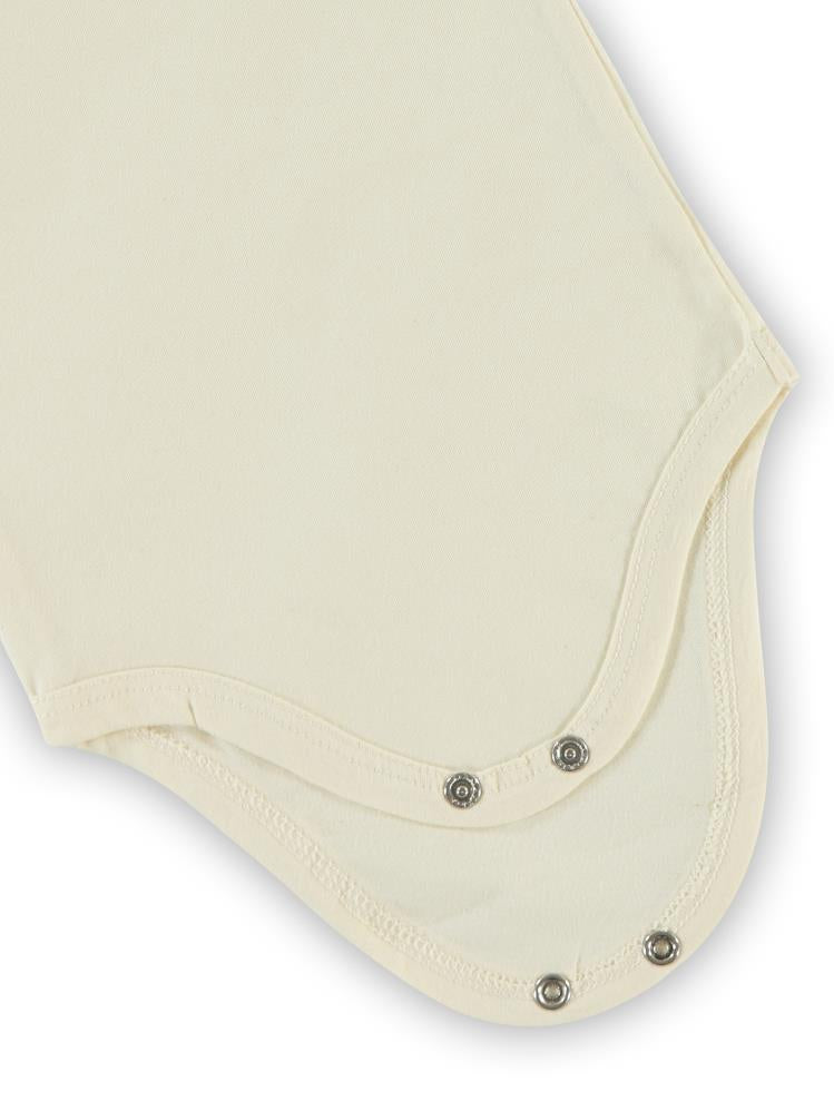 Civil Baby Basic Düz 1-18 Ay Çıtçıtlı Badi - Ekru