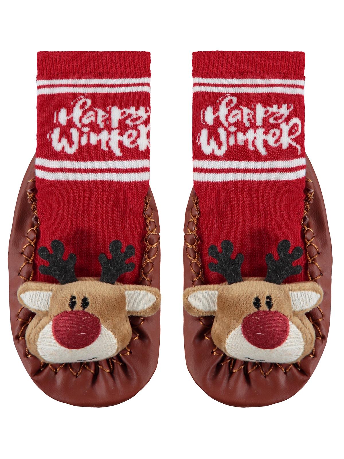 Civil Boys Havlu Geyik Aksesuarlı Çarık Çorap