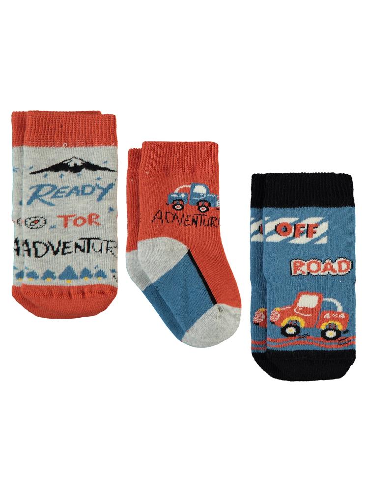 Civil Baby Off Road Havlu 0-24 Ay Bebek Erk Çorap Set
