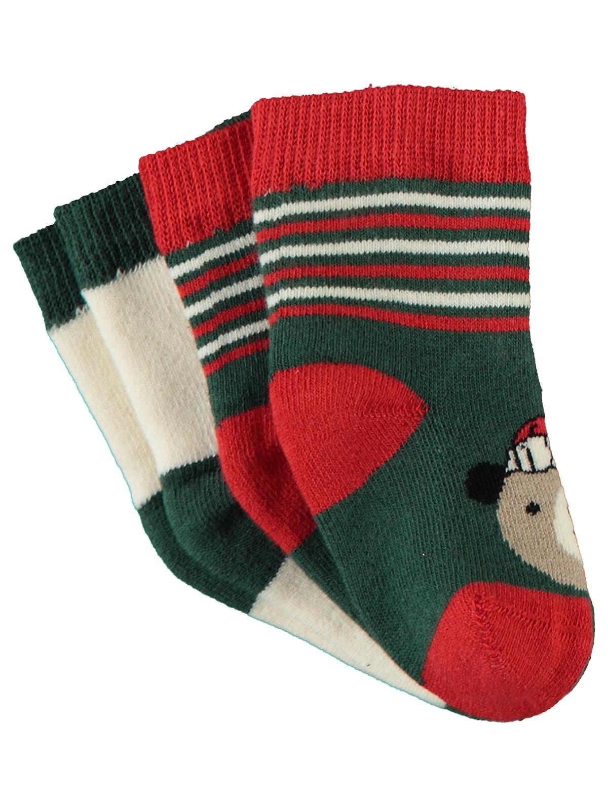 Civil Baby Bears Havlu 0-24 Ay Bebek Erk Çorap Set