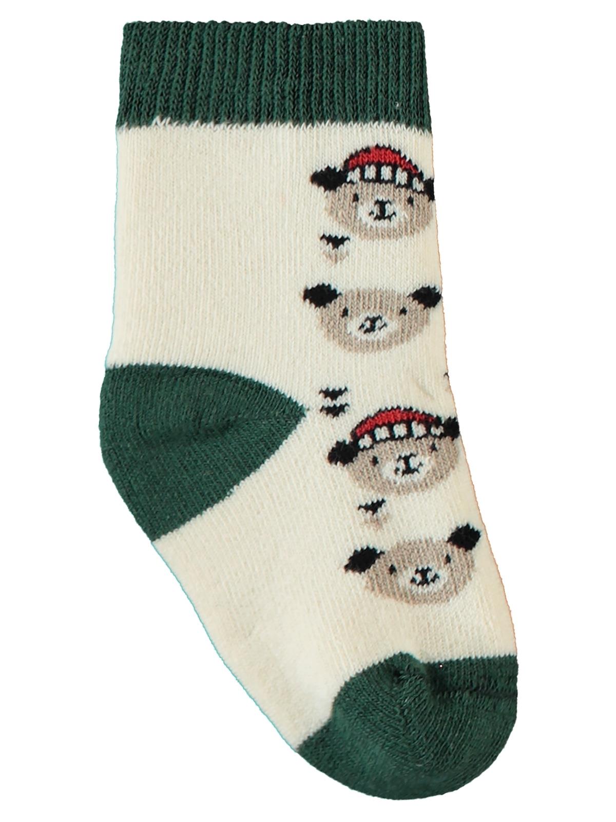 Civil Baby Bears Havlu 0-24 Ay Bebek Erk Çorap Set