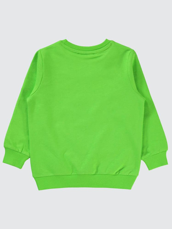 Civil Boys Astronot Baskılı 2-5 Yaş Sweatshirt - Yeşil