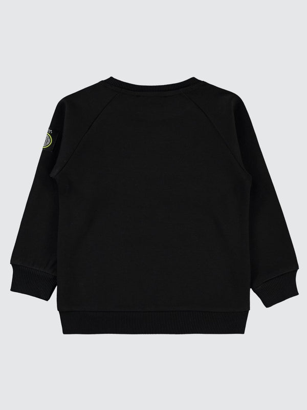 Civil Boys Player Baskılı 2-5 Yaş Sweatshirt - Siyah