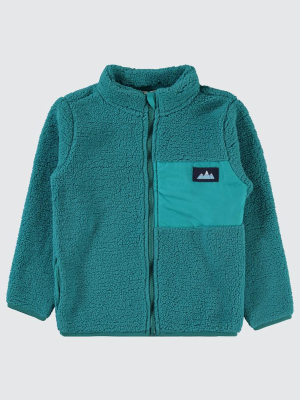 Civil Boys Dağ Etiketli Mikrolu 6-9 Yaş Hırka - Yeşil