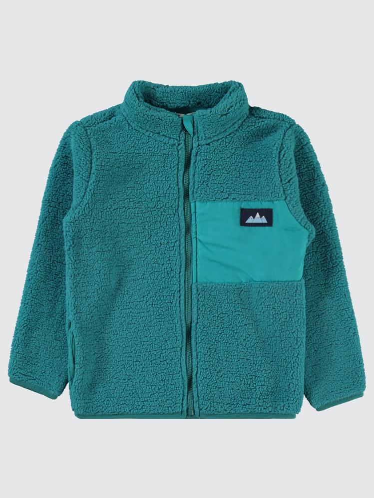 Civil Boys Dağ Etiketli Mikrolu 6-9 Yaş Hırka - Yeşil