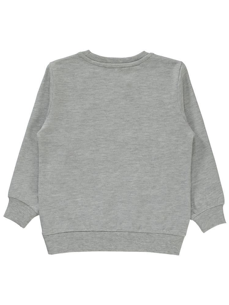 Civil Boys Dino Roar Baskılı 2-5 Yaş Sweatshirt - Gri