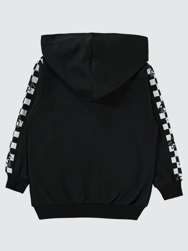 Civil Boys Skate Dama Baskılı 2-5 Yaş Hırka - Siyah