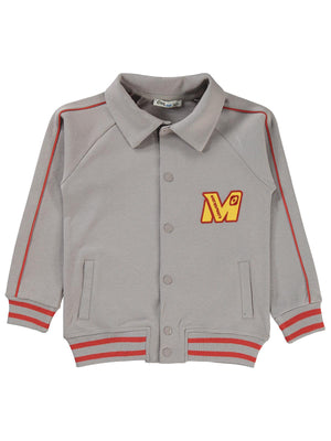 Civil Boys MPH Nakışlı Baskılı 6-9 Yaş Hırka - Gri