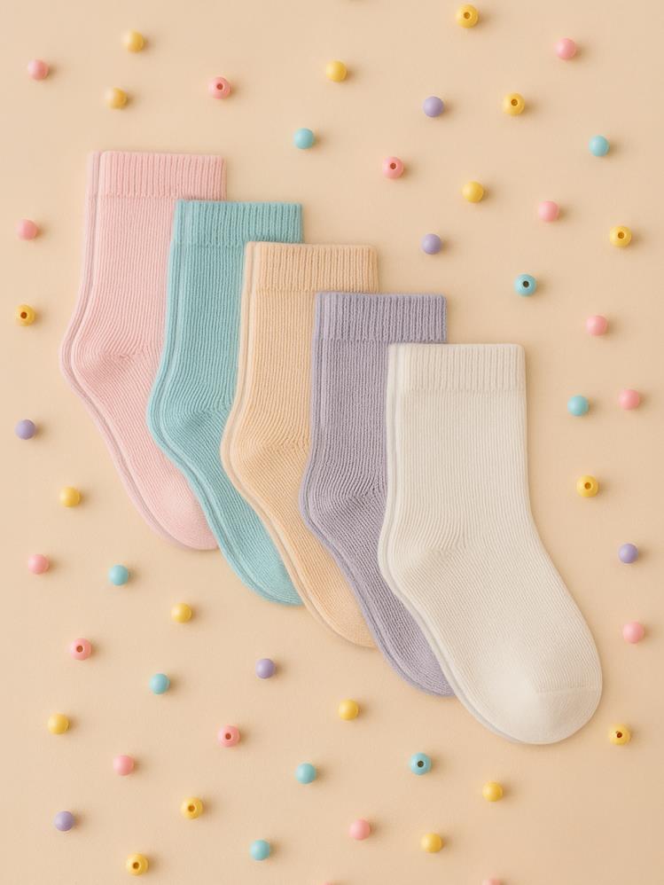 Civil Baby Kız Bebek 5'li Çorap 6-18 Ay