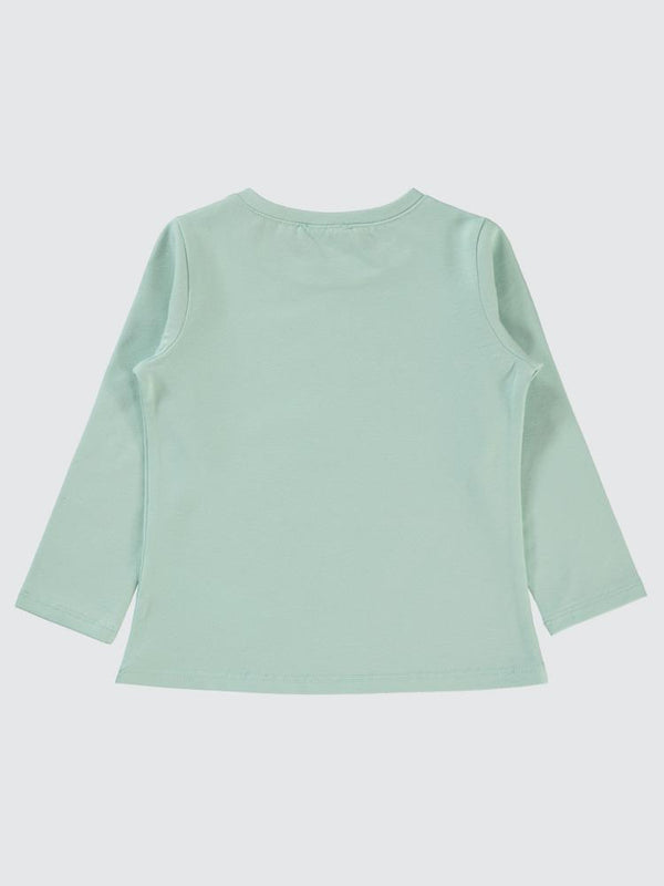 Civil Girls Hello Cute Baskılı 2-5 Yaş Sweatshirt - Yeşil