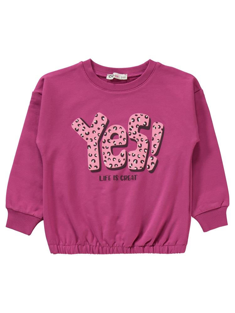 Civil Girls Yes Leopar Baskılı 2-5 Yaş Eşofman Takımı - Fusya