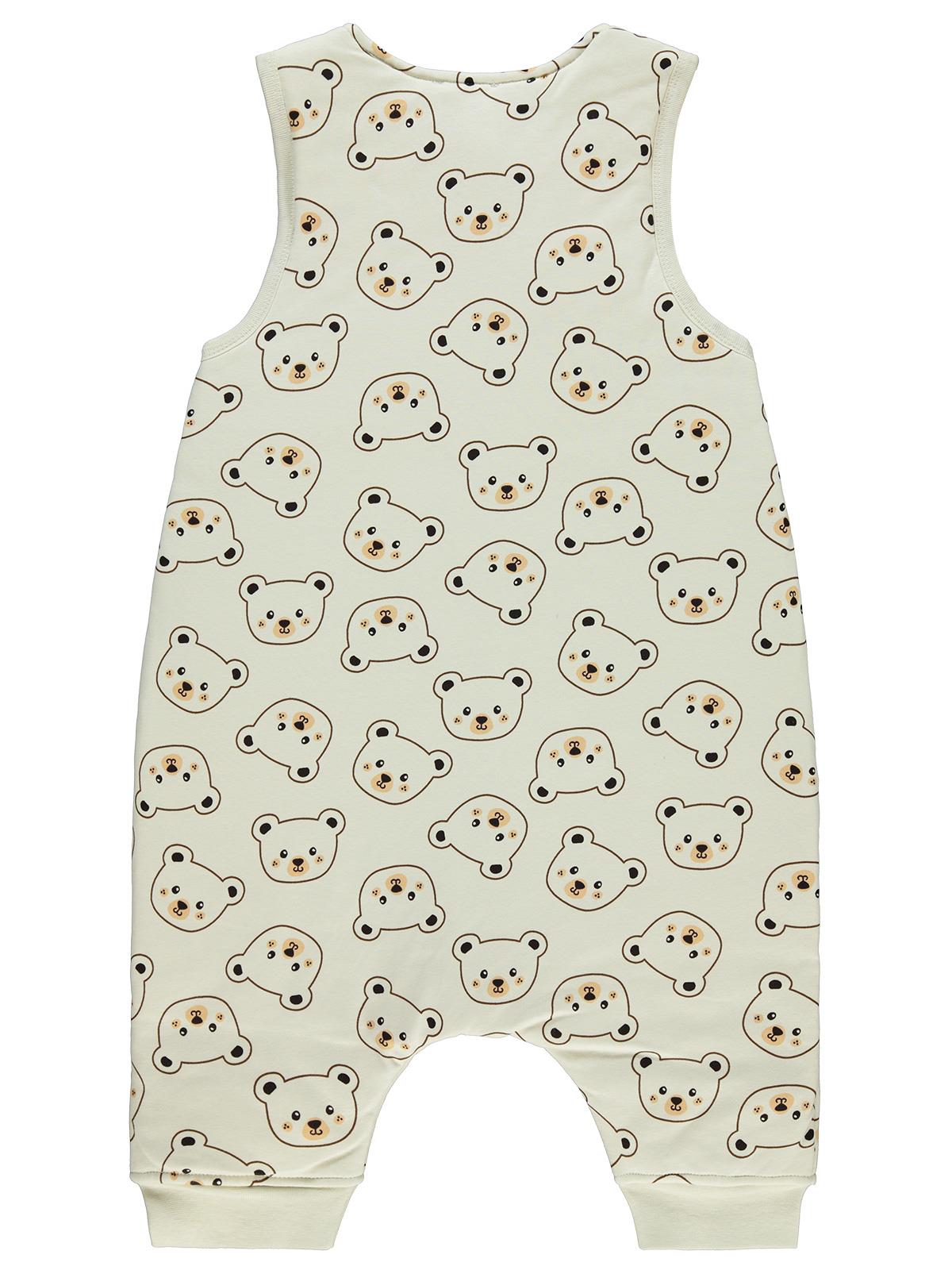 Civil Boys Ayıcık Empirme Ribanalı 2-5 Yaş Uyku Tulumu - Bej