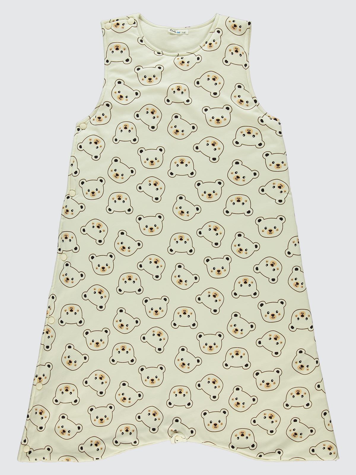 Civil Boys Ayıcık Empirme Düz 6-9 Yaş Uyku Tulumu - Bej