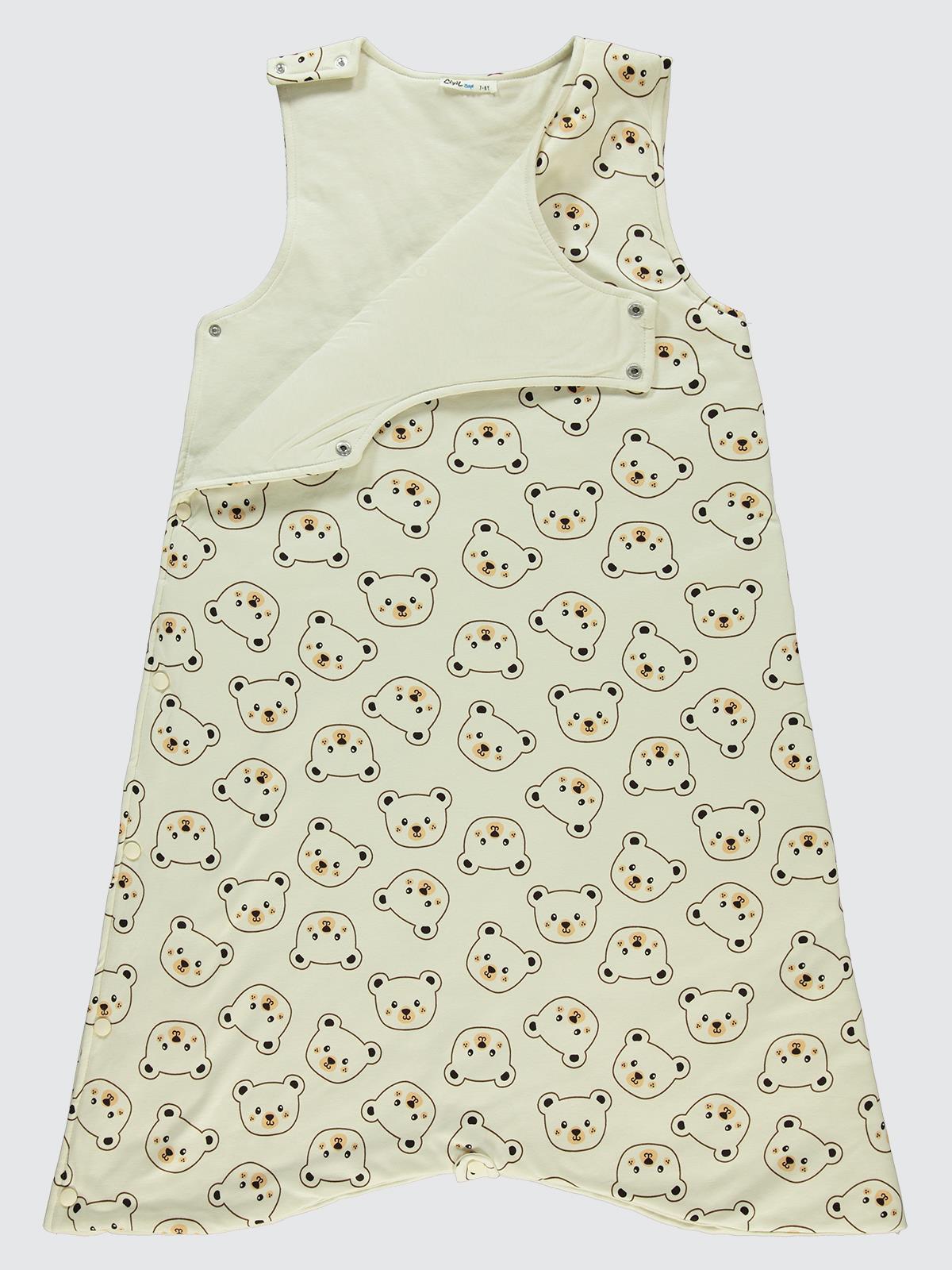 Civil Boys Ayıcık Empirme Düz 6-9 Yaş Uyku Tulumu - Bej