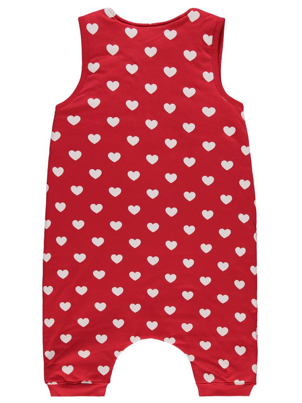 Civil Girls Kalp Empirme Ribanalı 6-9 Yaş Uyku Tulumu - Kırmızı