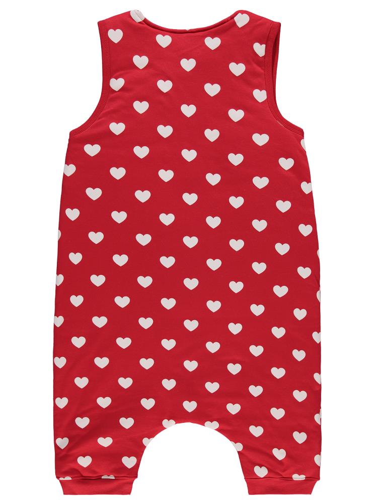 Civil Girls Kalp Empirme Ribanalı 6-9 Yaş Uyku Tulumu - Kırmızı