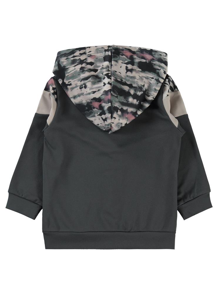 Civil Girls Active Baskılı Scuba 2-5 Yaş Hırka - Gri