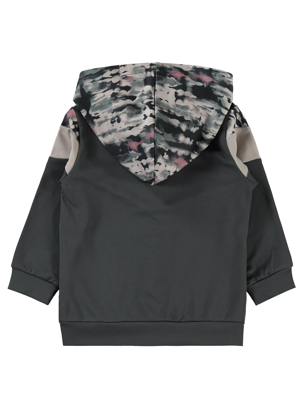 Civil Girls Active Baskılı Scuba 2-5 Yaş Hırka - Gri