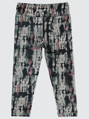 Civil Girls Renkli Kamuflaj Emp. Scuba 2-5 Yaş Tayt - Haki