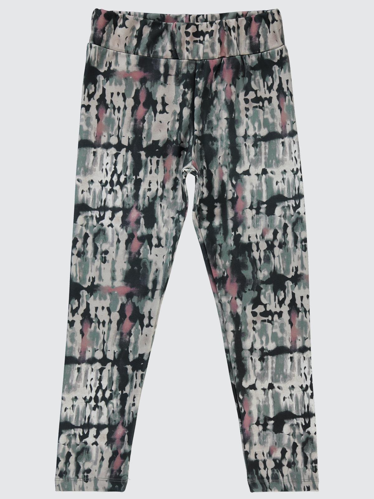 Civil Girls Renkli Kamuflaj Emp. Scuba 10-13 Yaş Tayt - Haki