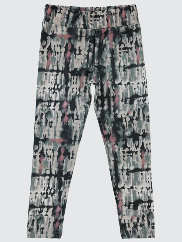 Civil Girls Renkli Kamuflaj Emp. Scuba 6-9 Yaş Tayt - Haki