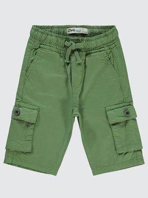 Civil Boys Beli Lastikli Yan Cepli 2-5 Yaş Kapri - Haki