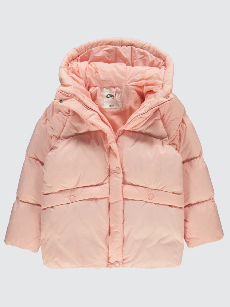 Civil Girls Over Size 10-13 Yaş Mont - Pudra