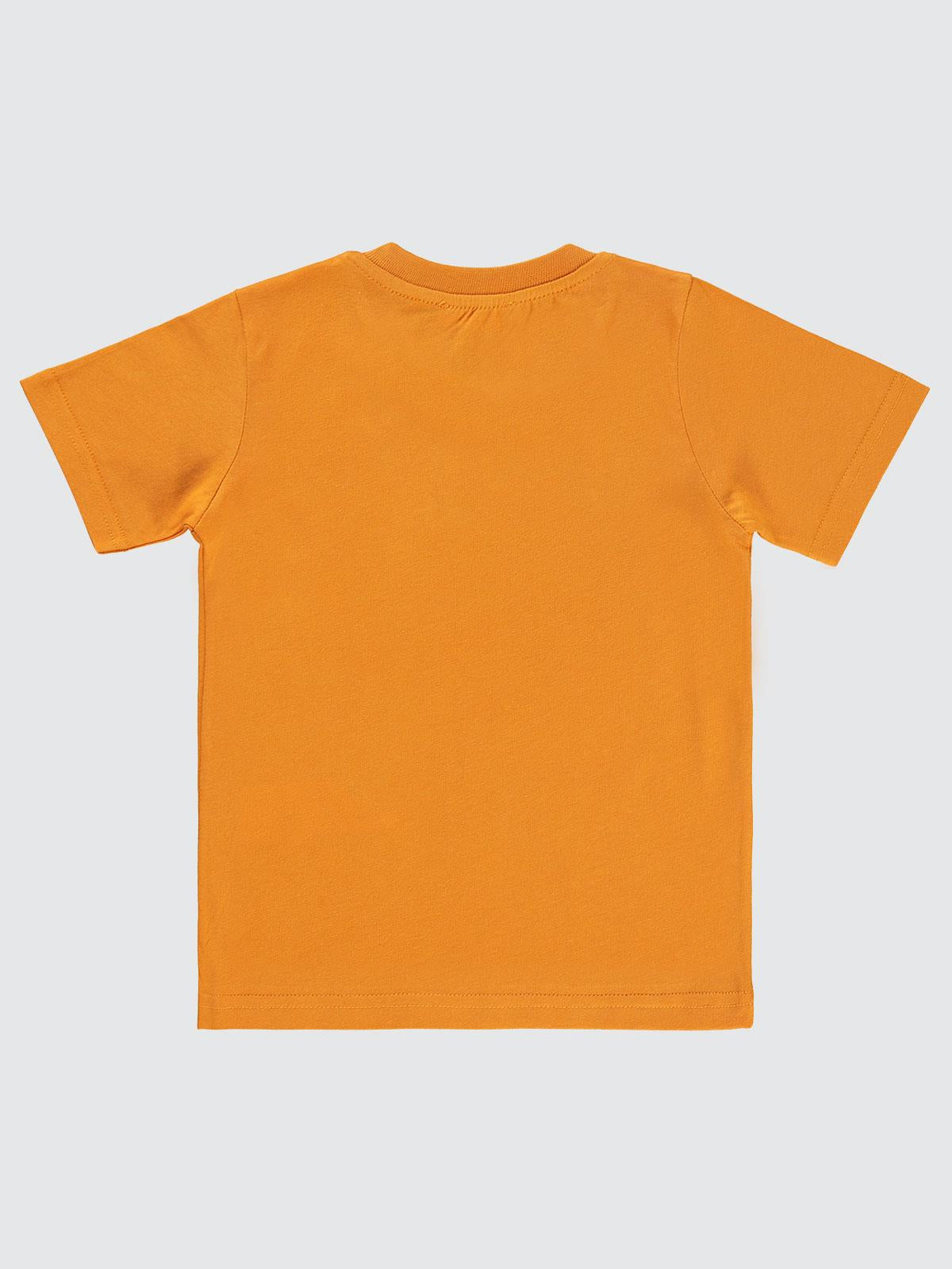 Civil Boys Cvl Baskılı 2-5 Yaş Tişört - Turuncu