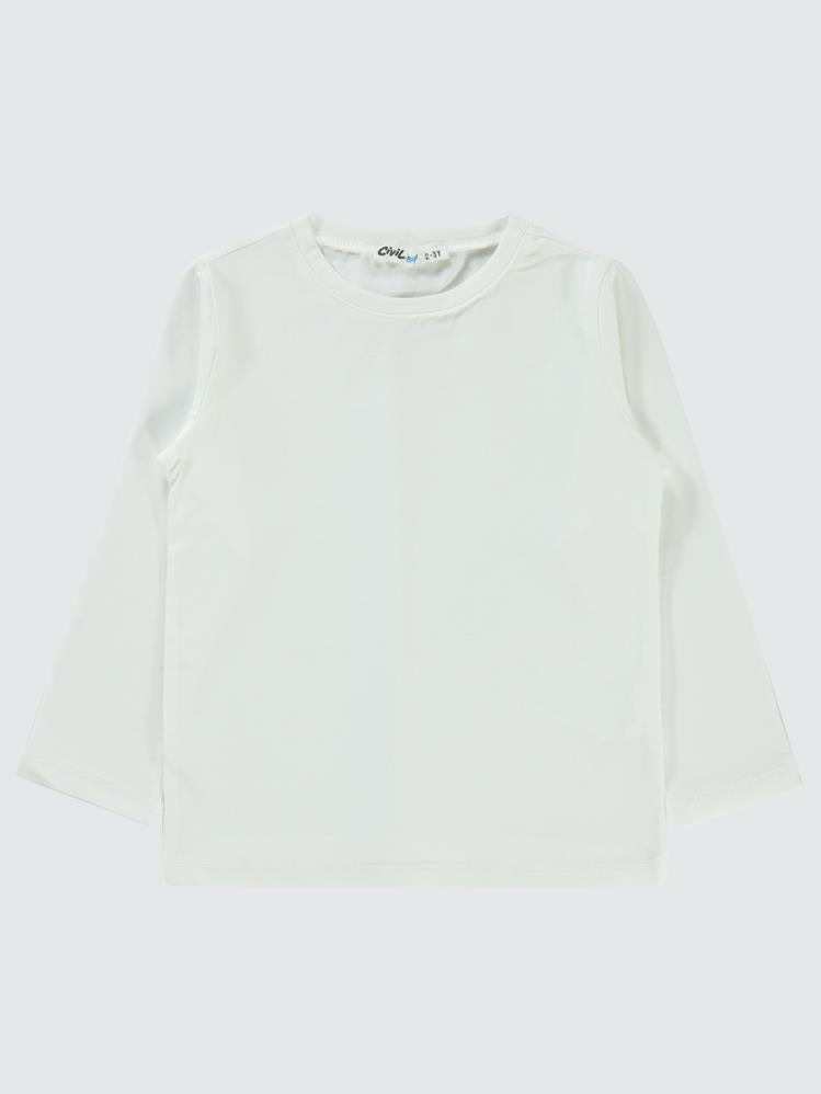 Civil Boys Basic 2-5 Yaş Sweatshirt - Ekru