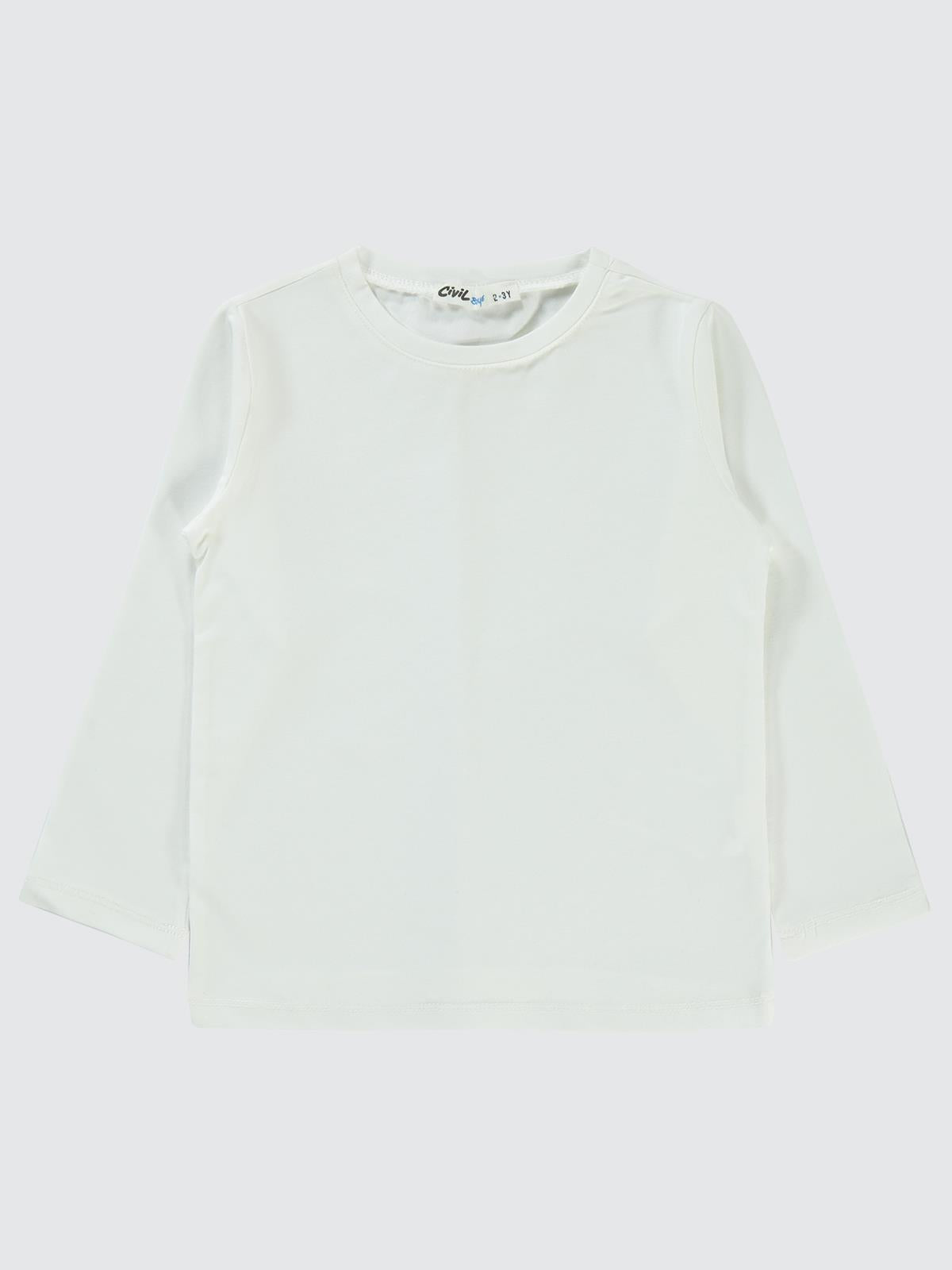 Civil Boys Basic 2-5 Yaş Sweatshirt - Ekru